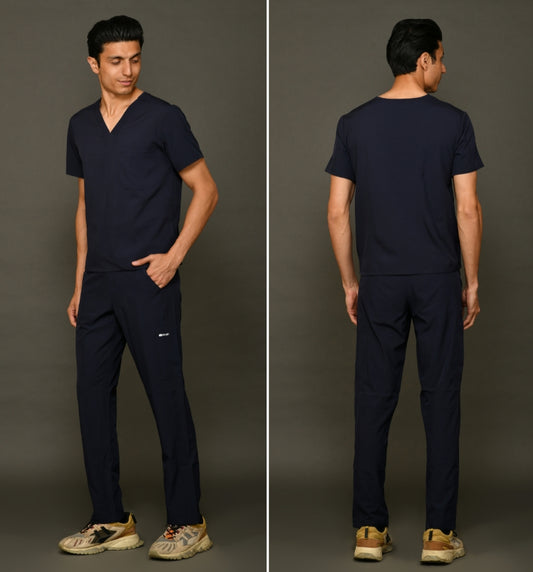 Navy Blue Scrub Set Men